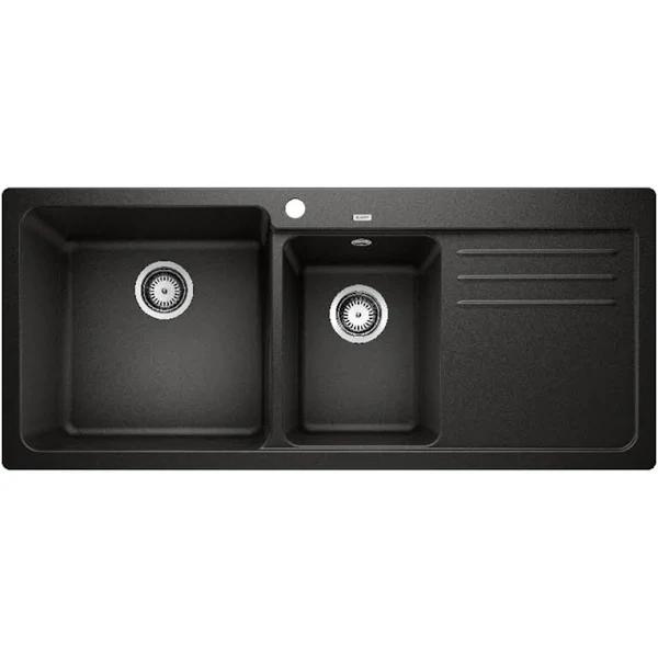 Blanco Double Bowl Sink with DrainerBlack NAYA8SBK5