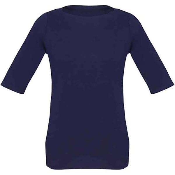 Biz Corporates Camille Womens Short Sleeve T-Top Navy Size 26