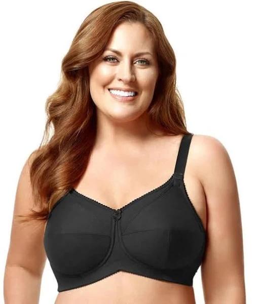 Elila Cotton Cup Wire-Free Nursing Bra - Black 18J