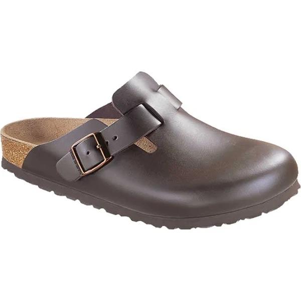 Birkenstock Boston Leather Dark Brown Clogs - US 44 N