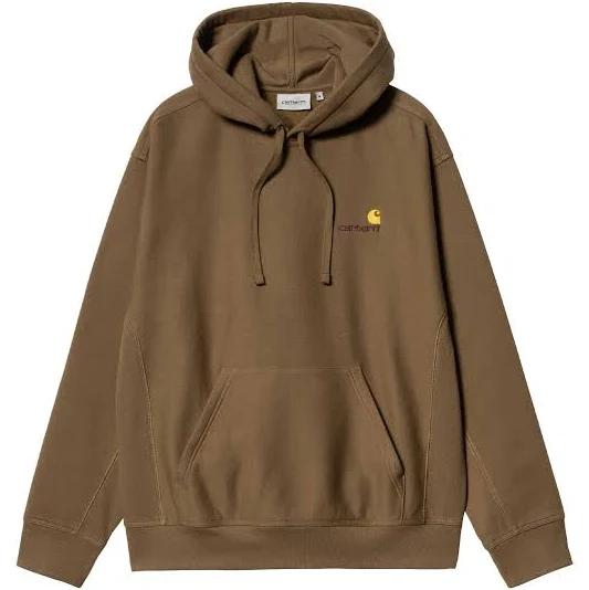 Carhartt WIP Hooded American Script Sweat - Lumber - XL - Men