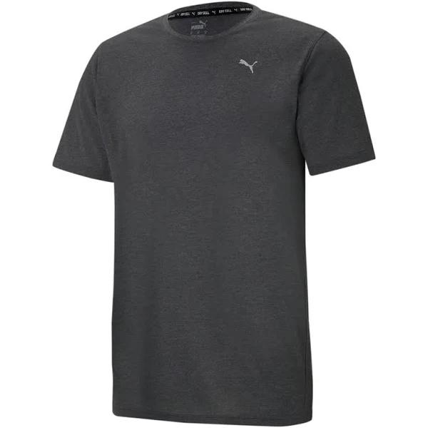 Performance Heather Men's Training T-Shirt in Dark Gray Heather, Size Small, Polyester by Puma