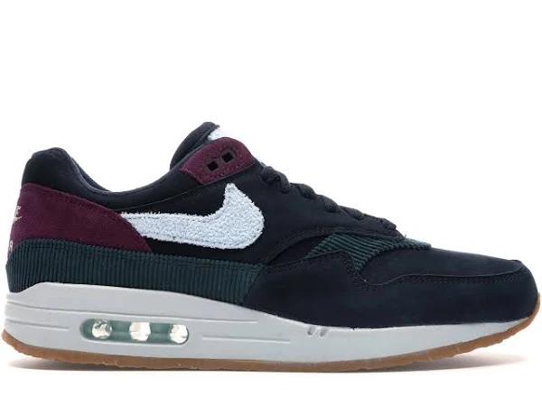 Nike Air Max 1 Crepe Sole (Dark Obsidian / Cobalt)