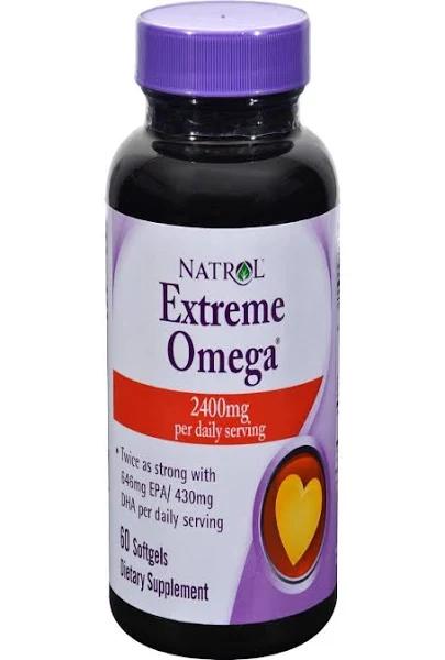 Natrol Extreme Omega 2,400 MG - 60 Softgels