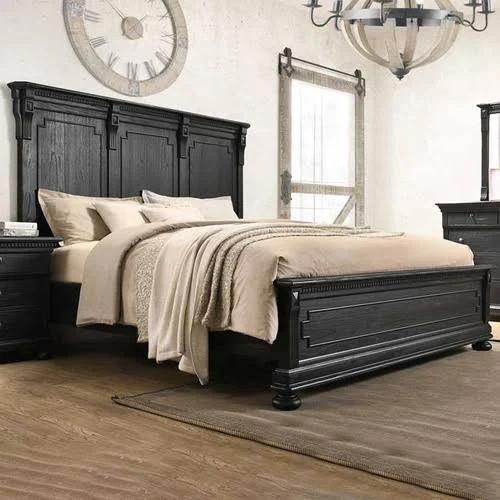 Vernon Bed Frame Colour: Aged Black, Size: Queen - Pay with AfterPay or zipPay On Beds & Bed Frames