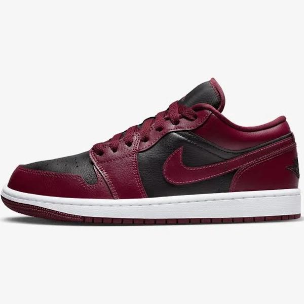 Air Jordan 1 Low - Shoes Leather Black-Red DC0774-006 EU 37.5 US 6.5