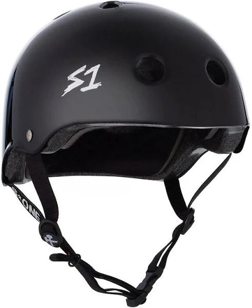 S1 Black-Gloss Lifer Skateboarding Helmet