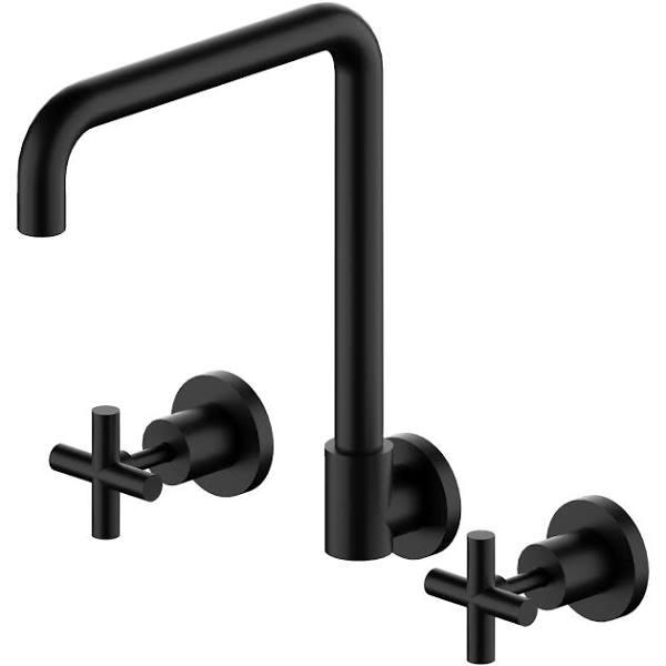 Nero x Plus Wall Kitchen Set Swivel Spout Matte Black