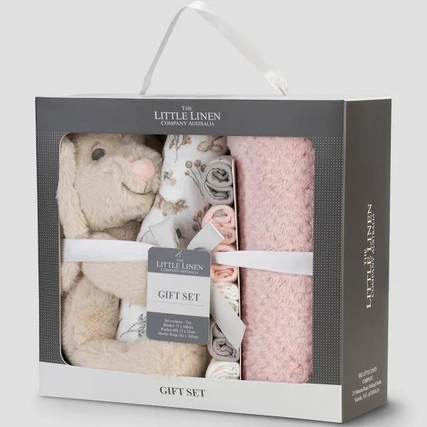 The Little Linen Company Boxed Gift Set Harvest Bunny