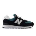 New Balance Unisex 574 Black/Grey Matter - Size 6