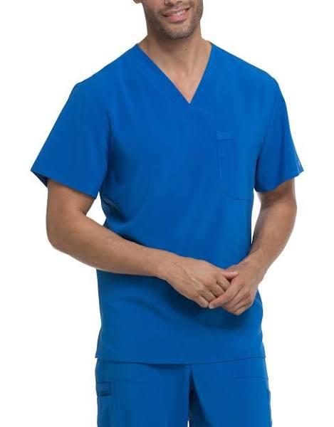 Dickies EDS Essentials Men's V-Neck Scrub Top - M - Royal