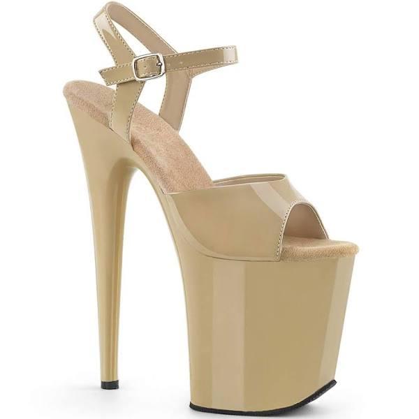 Pleaser Women's Platform Sandals Size 13 Beige | FLAMINGO-809