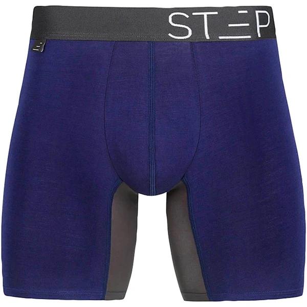 Step One Men's Bamboo Boxer Brief - Breathable Anti Chafe Moisture Wicking Underwear for Men