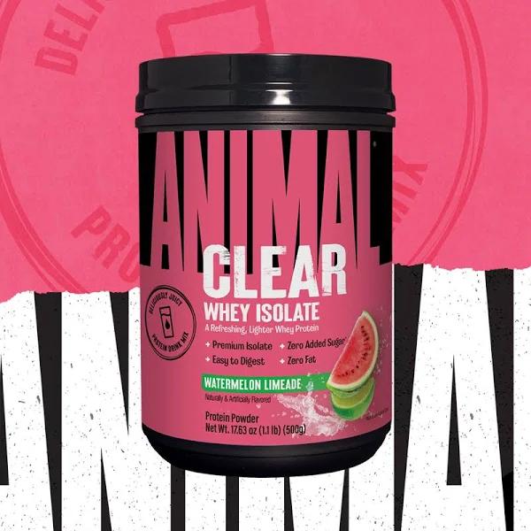 Animal, Clear Whey Isolate, Watermelon Limeade, 1.1 LB (500 g)