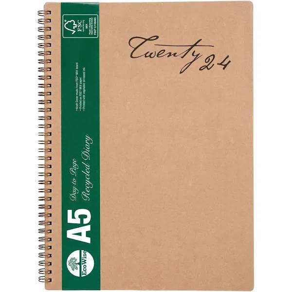 Cumberland - Hampton Kraft A5 Day to Page 2024 Diary | Click & Collect Available | in Stock