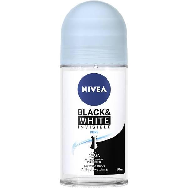 Nivea Invisible Black & White Pure Roll-On Deodorant 50ml