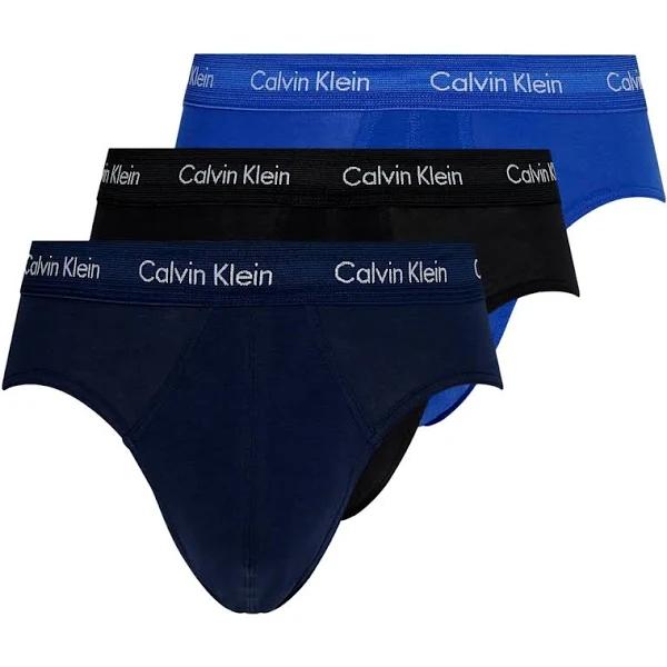 Calvin Klein Style Classic Brief Blue Black (3 Units) - XS