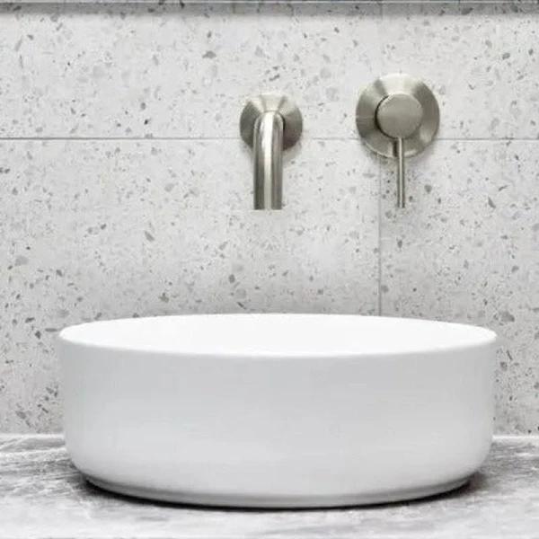 Otis Above Counter Round Basin | Gloss White | Hera Bathware Gloss White