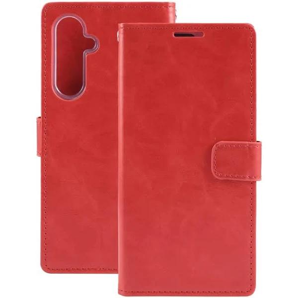 Samsung Galaxy S24 Plus Compatible Case Cover: Blue Moon Diary - Red