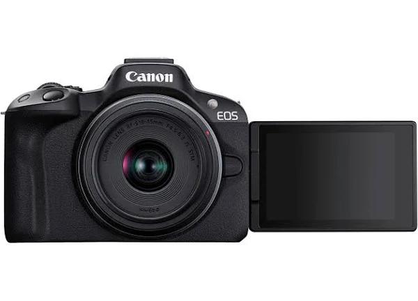 Canon EOS R50 Mirrorless Camera with RFS 18-45mm Lens Kit