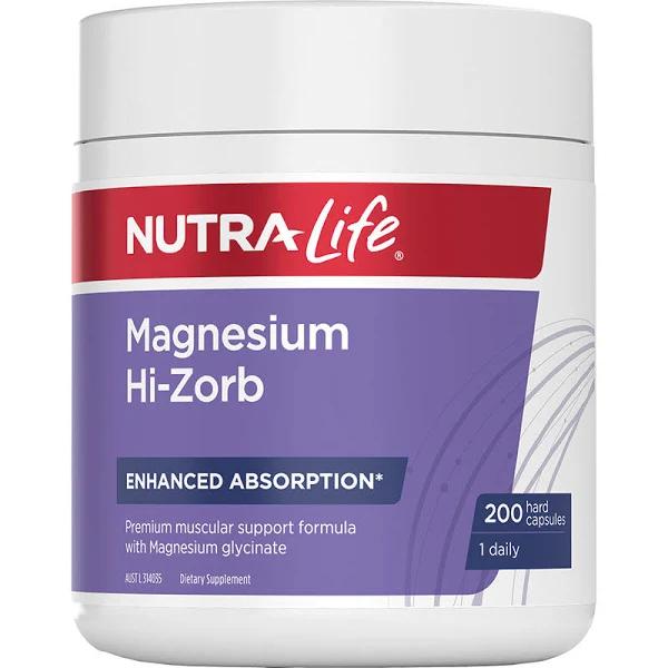 Nutra-Life Magnesium Hi-Zorb 200 Caps