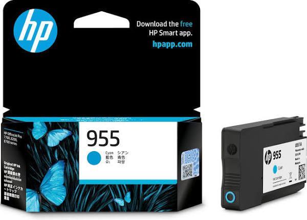 HP 955 Cyan Ink Cartridge (L0S51AA)