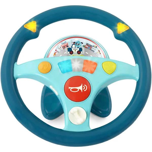 B. Toys Woofer'S Musical Driving Wheel Toy Steering Wheel