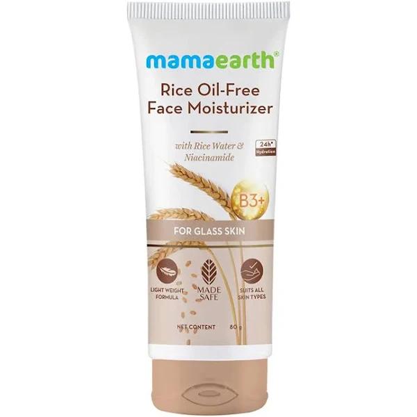 Mamaearth Rice Oil-Free Face Moisturizer with Rice Water & Niacinamide - 80 gm