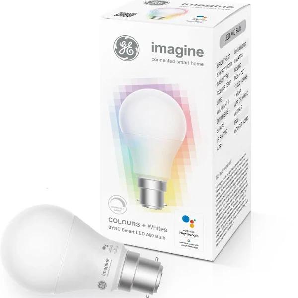 GE Imagine Sync A60 B22 Colour Smart LED Bulb