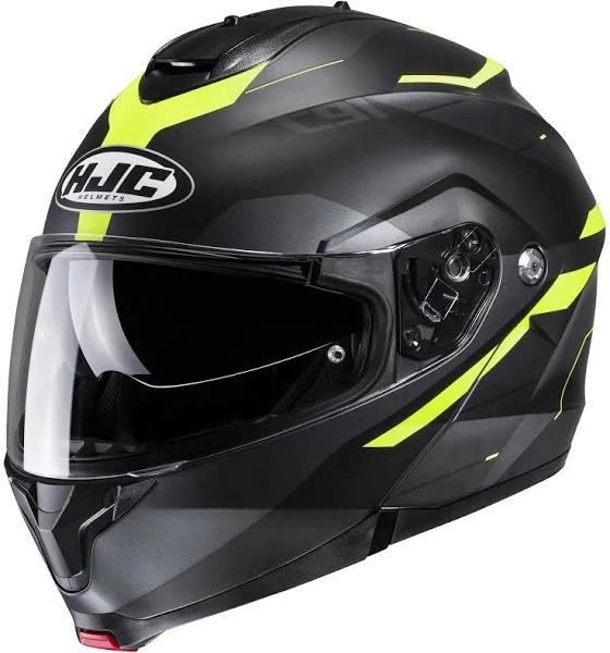 HJC C91 Karan Helmet - Black/Hi-Viz Yellow - 4XL