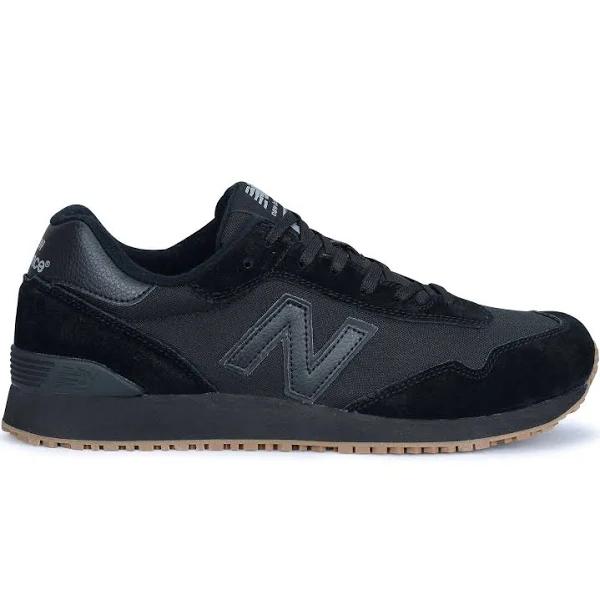 New Balance Mens 515 Slip Resistant Comfortable Leather Work Shoes Black 12 US