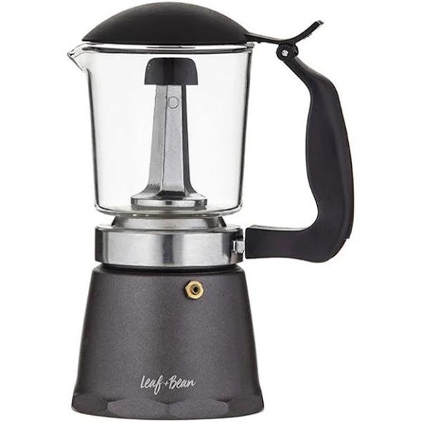 Leaf & Bean Padua Glass Stovetop Espresso Maker - 3 Cup