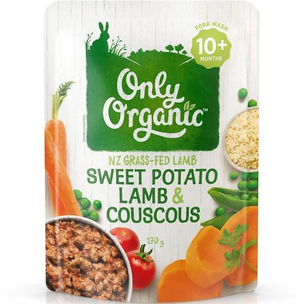 Only Organic Sweet Potato & Lamb Couscous 10+ Months - 170g