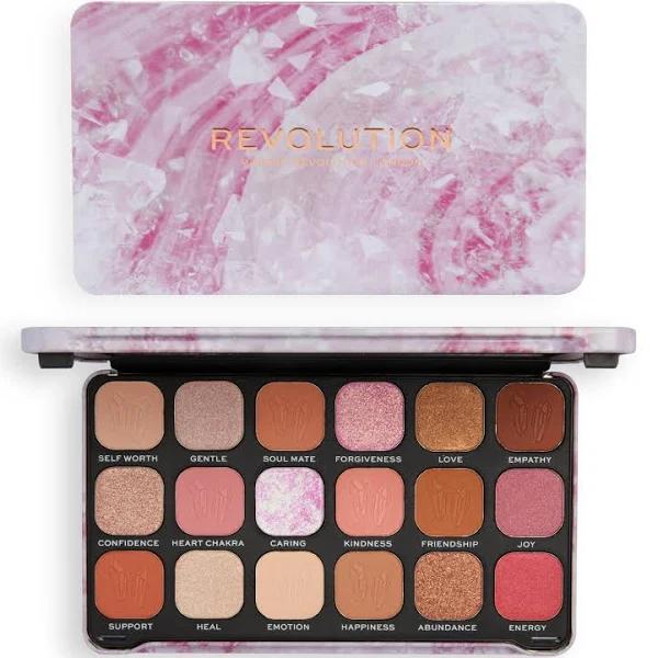 Revolution Crystal Aura Forever Flawless Shadow Palette - Rose Quartz