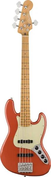 Fender Player Plus Jazz Bass V, Maple Fingerboard, Fiesta Red