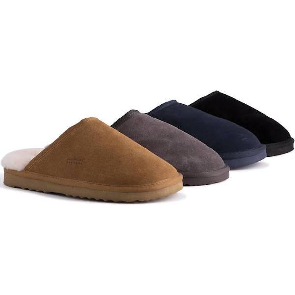 AUS Wooli UGG Sheepskin Wool Slippers in Dark Grey AU 9