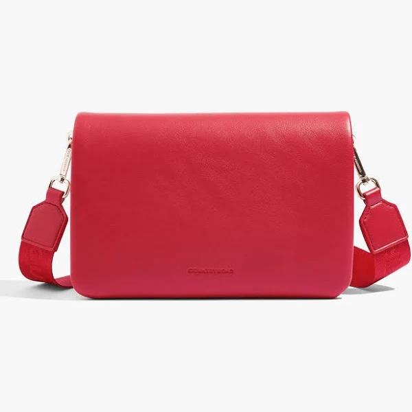 Country Road Flap Detail Crossover Bag Cherry AU548383