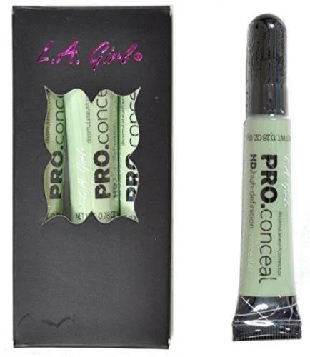 L.A. Girl Pro Conceal High Definiton 3-Piece Concealer, 992 Green - 0.25 oz tube