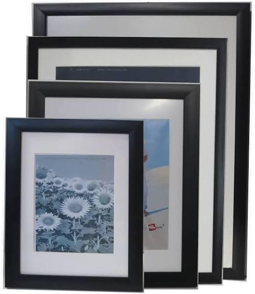 Homeworth Photo Frames Certificate Frames Black Color Mat Boarder Winow For Photo 2.5X4"