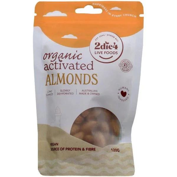 2die4 Live Foods Activated Organic Almonds 1kg