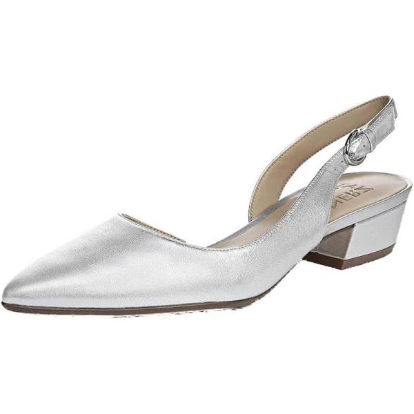 Naturalizer Women's Heels Banks - Color: Silver Leather - 8.5 Wide US