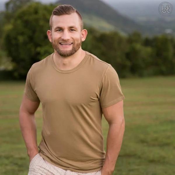 Men's Bamboo Teeshirt | Bamboo Village Tan / L | Bamboo Village