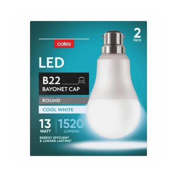 Light Globes LED GLS BC 13W 1520Lum 4000K | Coles