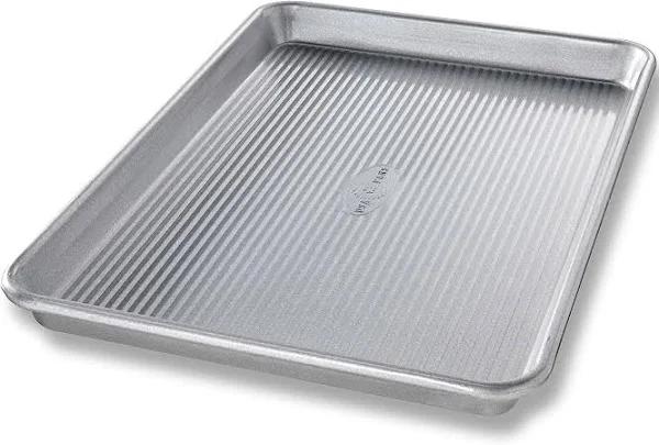 USA Pan Bakeware Quarter Sheet Pan, Warp Resistant Nonstick Baking Pan, Made in The USA from Aluminized Steel