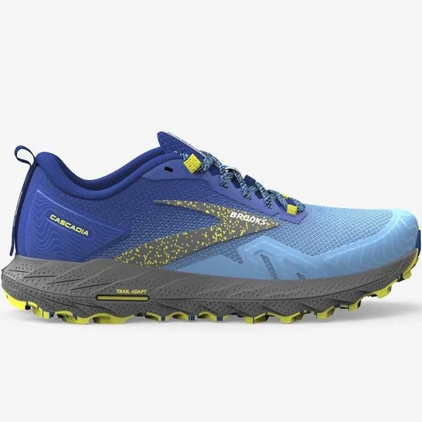 Brooks Cascadia 17 Mens, 9 / BLUE/SURF/SULPHUR 416