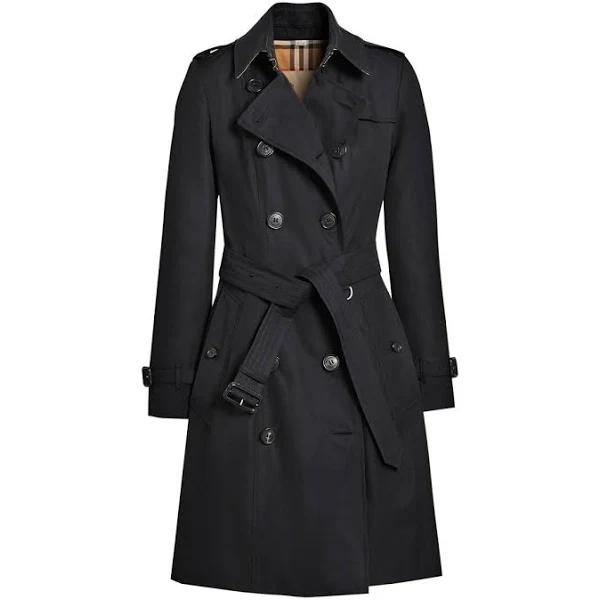 Burberry The Mid-length Chelsea Heritage Trench Coat , Size: 0, Blue