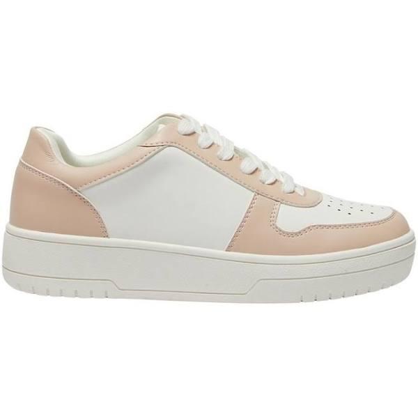 Sandler Fraser Smooth Sneakers in White/Blush 40