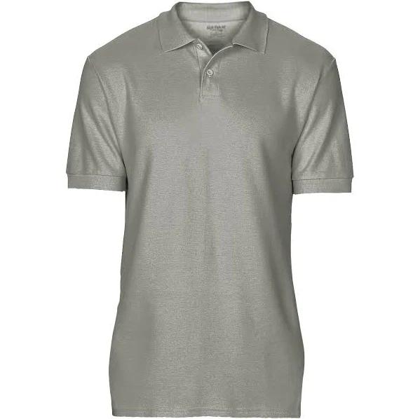 Gildan Softstyle Mens Short Sleeve Double Pique Polo Shirt Sport Grey (RS) 4XL