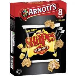 Arnott's Shapes Vegemite & Cheese 8 Pack