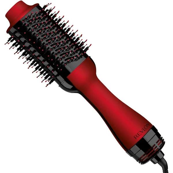 Revlon One-Step Hair Dryer and Volumizer Hot Air Brush, Red